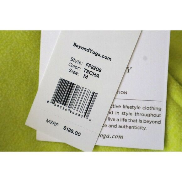 Beyond Yoga FP2208 Women's Sz M True Chartreuse Yellow Morning Walk Vest - Picture 4 of 8